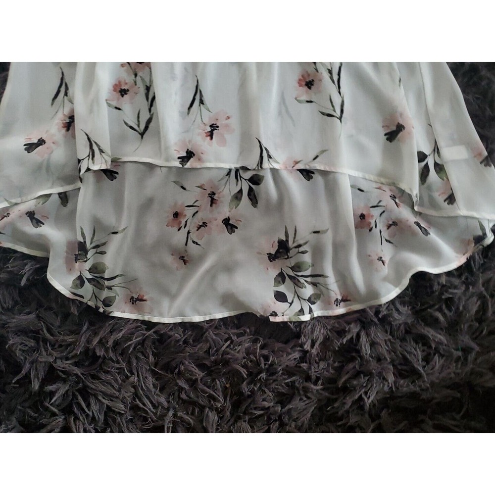 Torrid Size 1 (1x-M/L)Sheer Flutter Sleeve White … - image 6